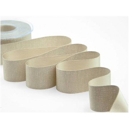 NASTRO RASO BOUTIQUE LAMè mm40x20mt COL.2 BEIGE
