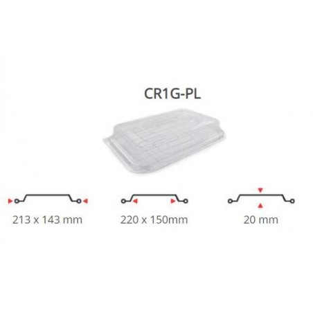 COPERCHI PET TEGLIA ALLUMINIO R1G-PL 100pz