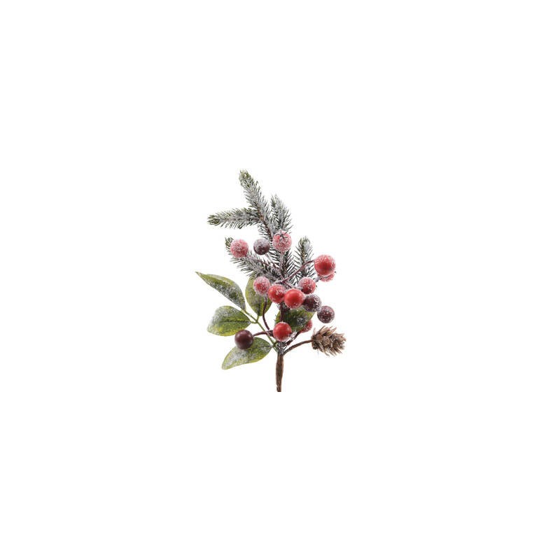 PICKS C/BACCHE ROSSE E PIGNE GHIACCIATE 24cm
