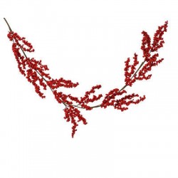 GHIRLANDA DI BACCHE ROSSE 130cm