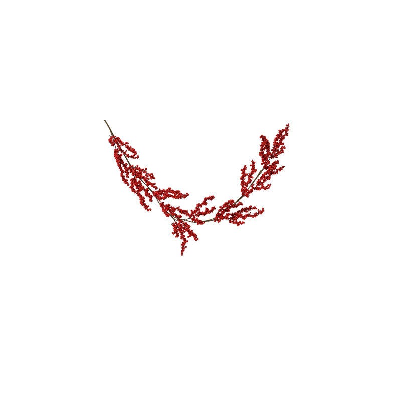 GHIRLANDA DI BACCHE ROSSE 130cm