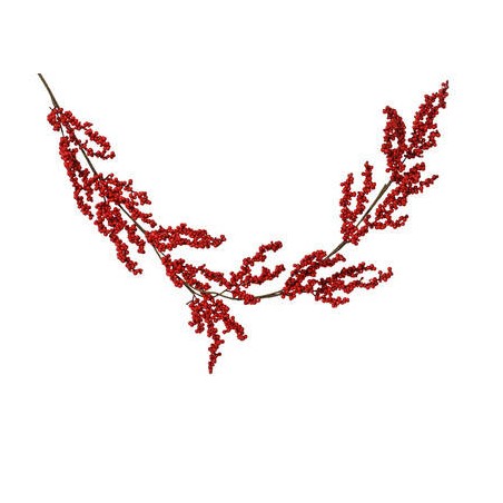 GHIRLANDA DI BACCHE ROSSE 130cm