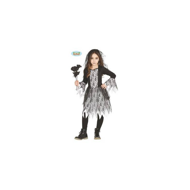 COSTUME SPOSA FANTASMA 7-9 ANNI