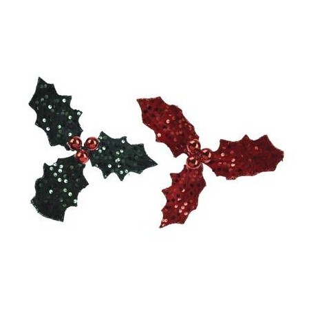AGRIFOGLIO C/CLIP ø15x8cm TESSUTO VELVET 2COLORI ASS.TI 1pz