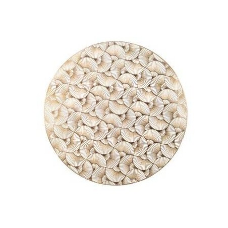 SOTTOPIATTO CUT OUT  ø38cm IN PVC ORO