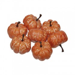 ZUCCHE IN PVC 3,5cm ARANCIONE 24pz