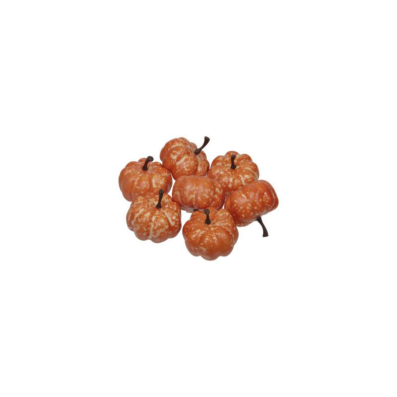 ZUCCHE IN PVC 3,5cm ARANCIONE 24pz