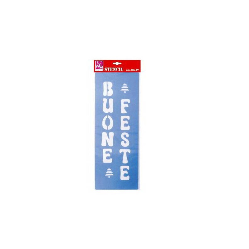 STENCIL SCRITTA BUONE FESTE 32x49cm ART.2131