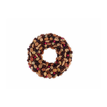 GHIRLANDA ROTONDA MIX FRUTTA SECCA 36cm