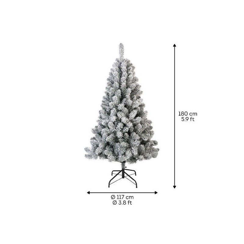 ALBERO PINO IMPERIALE FROST INNEVATO Ø117XH180cm