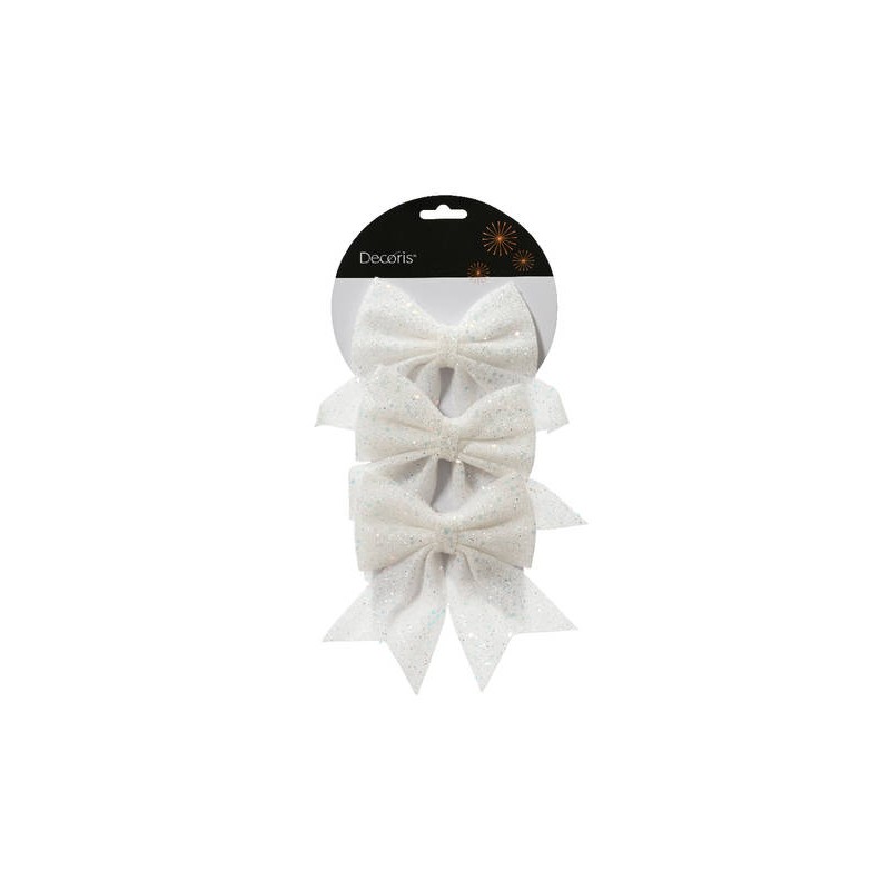 FIOCCO POLIESTERE 12x13cm WHITE 3pz