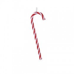 CANDY CANE PLASTIC H12cm