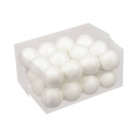 SFERE SPARKLING WHITE Ø4cm 24pz