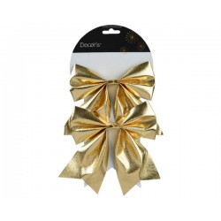 FIOCCO ORO IN POLYESTERE 17cm 2pz