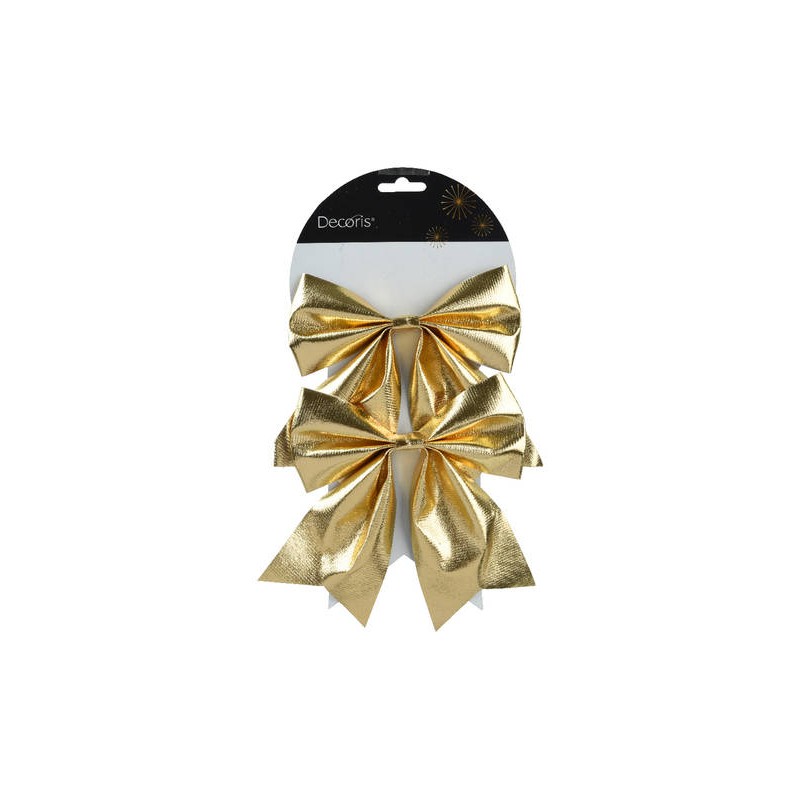 FIOCCO ORO IN POLYESTERE 17cm 2pz