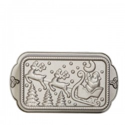 STAMPO PLUMCAKE SANTA CLAUS 27x15x5,8cm IN ALLUMINIO