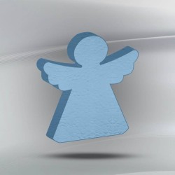 SAGOMA POLISTIROLO PASTELLO ANGELO 3cm CELESTE