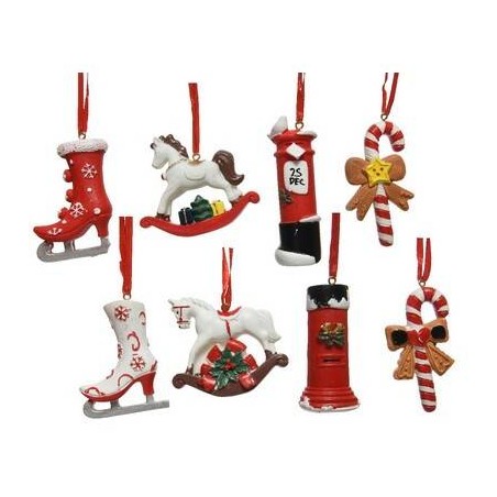 FIGURE ASSORTITE CLASSIC CHRISTMAS DA APPENDERE POLY 6,5cm