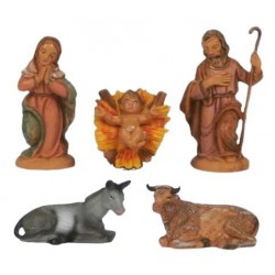 NATIVITA' PVC 10cm 5 set in busta