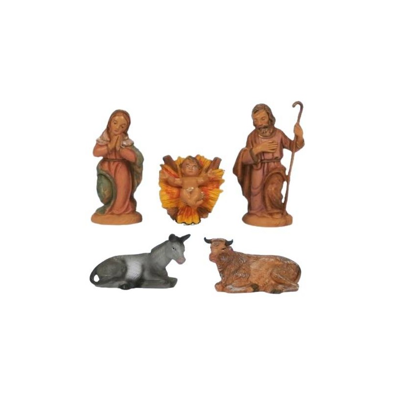 NATIVITA' PVC 10cm 5 set in busta