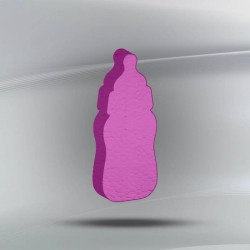 SAGOMA POLISTIROLO PASTELLO BIBERON 3cm FUCSIA