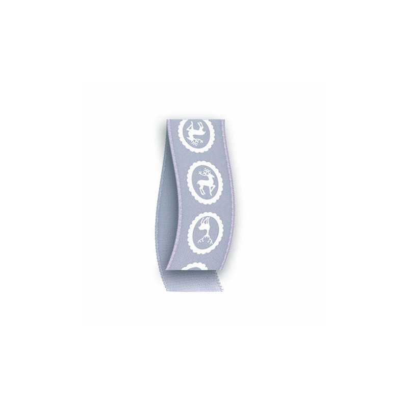 BOBINA NASTRO TESSUTO CHRISTMAS 602 mm25X20mt 04-GRIGIO