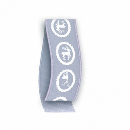 BOBINA NASTRO TESSUTO CHRISTMAS 602 mm25X20mt 04-GRIGIO