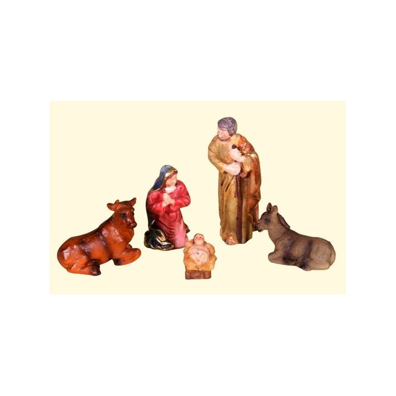 NATIVITà RESINA cm.10 SET 5pz