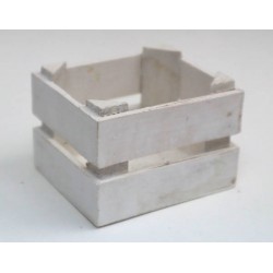 CASSETTA LEGNO BIANCA 7x6x5cm