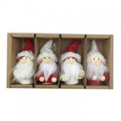 BABBI NATALE CON APPENDINO BOX 9cm 4pz