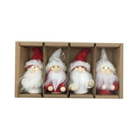 BABBI NATALE CON APPENDINO BOX 9cm 4pz