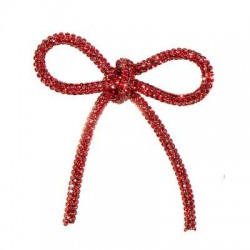 FIOCCO DIAMONDS 6,5x7cm ROSSO 1pz