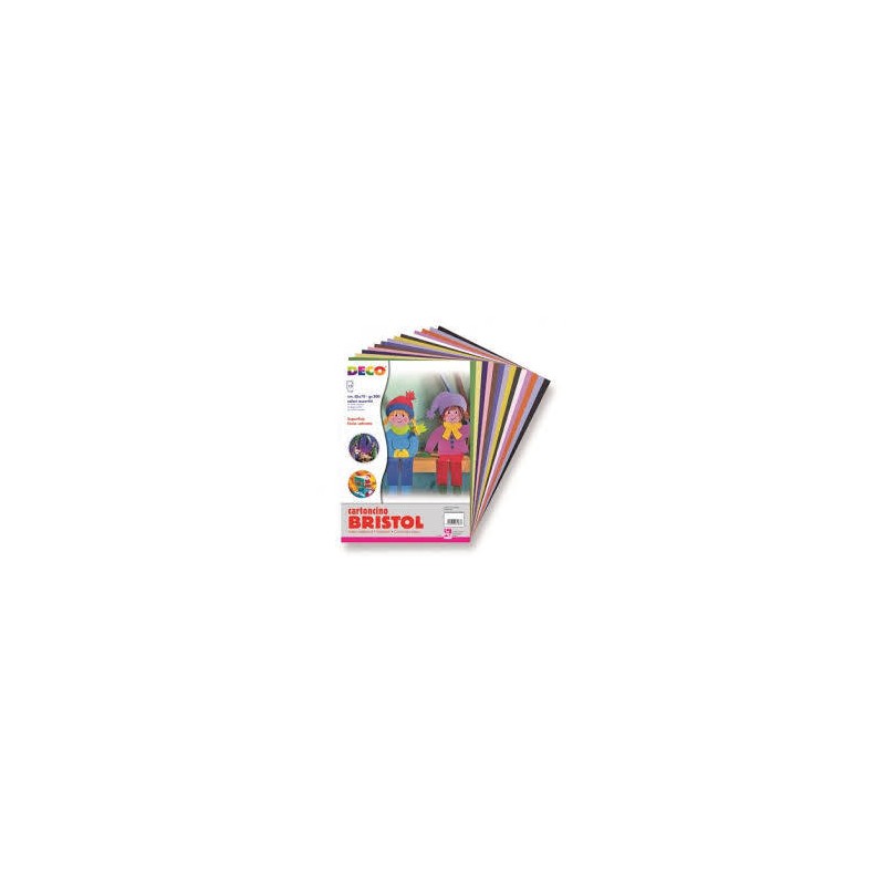 CARTONCINI BRISTOL 35x50cm 15pz ASSORTITI 200gr