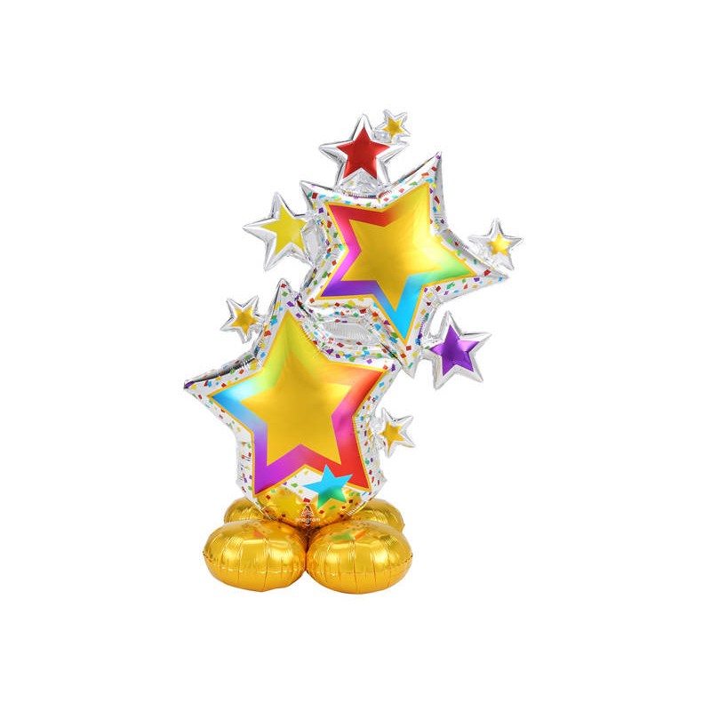 PALLONE MYLAR STAND AIR STAR COLORFUL 86x149cm