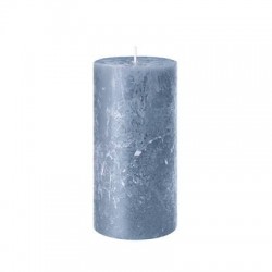 CANDELA MOCCOLO RUSTIC SAFE 11x7cm ZAFFIRO
