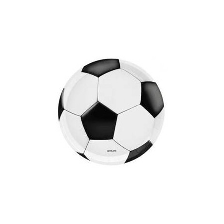 PIATTI IN CARTA ø23cm CALCIO 6pz
