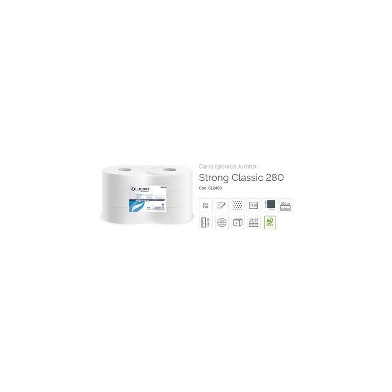 IGIENICA MAXI JUMBO STRONG LUCART D.V. 280mt 6 ROTOLI