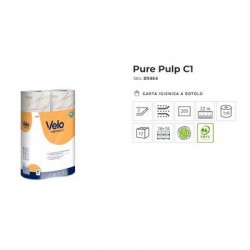IGIENICA PURE PULP C1 2V 200str FASCETTATA 6 ROTOLI VELO