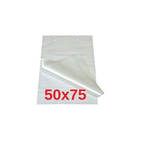 FOGLI HDPE CARTENE A STRAPPO 75x50cm 450 GRAMMI