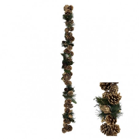 GHIRLANDA PIGNE ORO 120cm