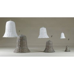 CAMPANA VIMINI ø20x20cm BIANCA