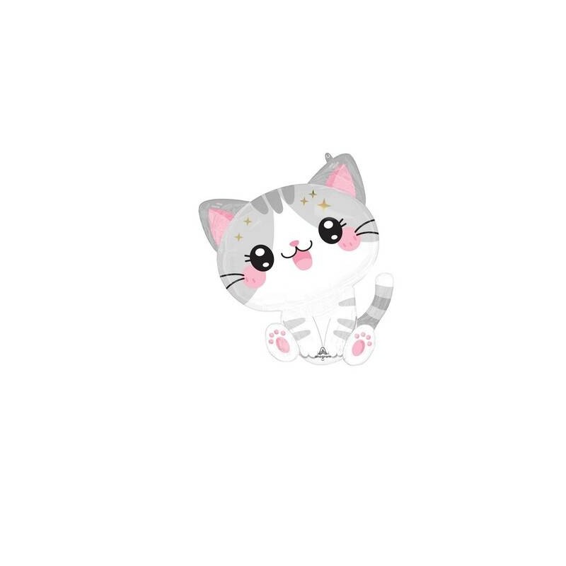 PALLONE MYLAR SUPER SHAPE 66x69cm KITTY