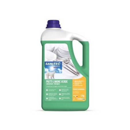 DETERSIVO PIATTI 12% WASHUP LIMONE VERDE 5lt SANITEC