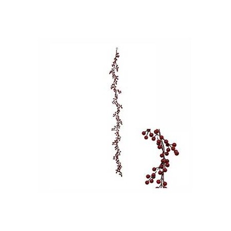 RAMO GHIRLANDA C/BACCHE ROSSE 150cm