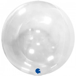 PALLONE BOBO LATTICE TRASPARENTE 15'' 38cm SENZA VALVOLA 4D