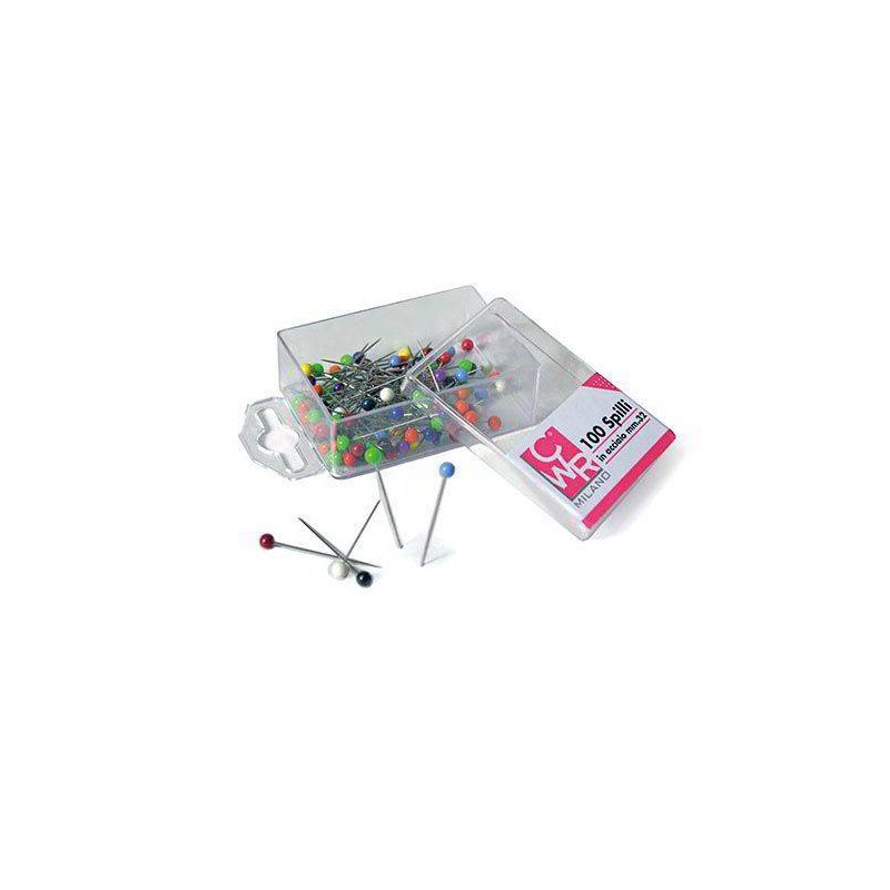 SPILLI COLORATI 32mm SCATOLA 100pz