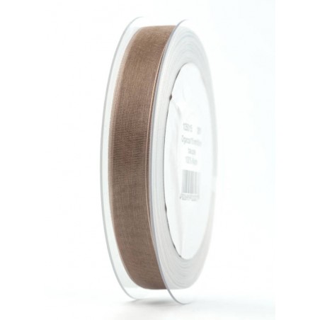 NASTRO ORGANZA mm15x50mt MARRONE