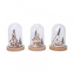 DECO GLOBE XMAS C/LED 17cm