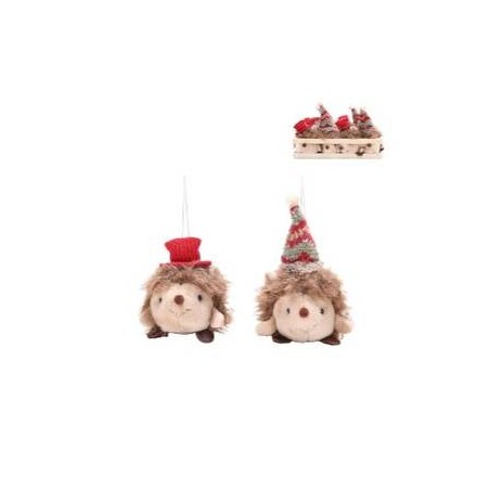 PELUCHE RICCIO C/APPENDINO 11/16cm NATALIZIO 1pz