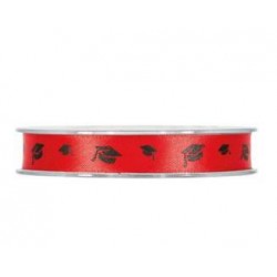 NASTRO LAUREA mm12x25mt ROSSO NERO